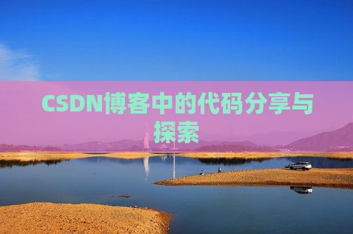 CSDN博客中的代码分享与探索